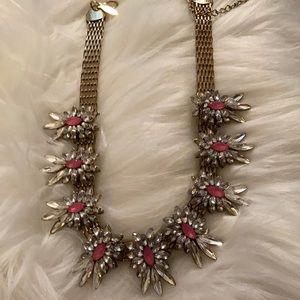 - Pink Vintage style Statement Necklace